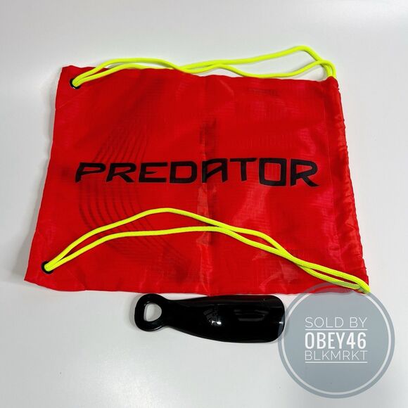 Adidas Predator Elite Laceless FG Soccer Cleats Lucid Red White ID3877 Size 10.5 - Picture 6 of 7